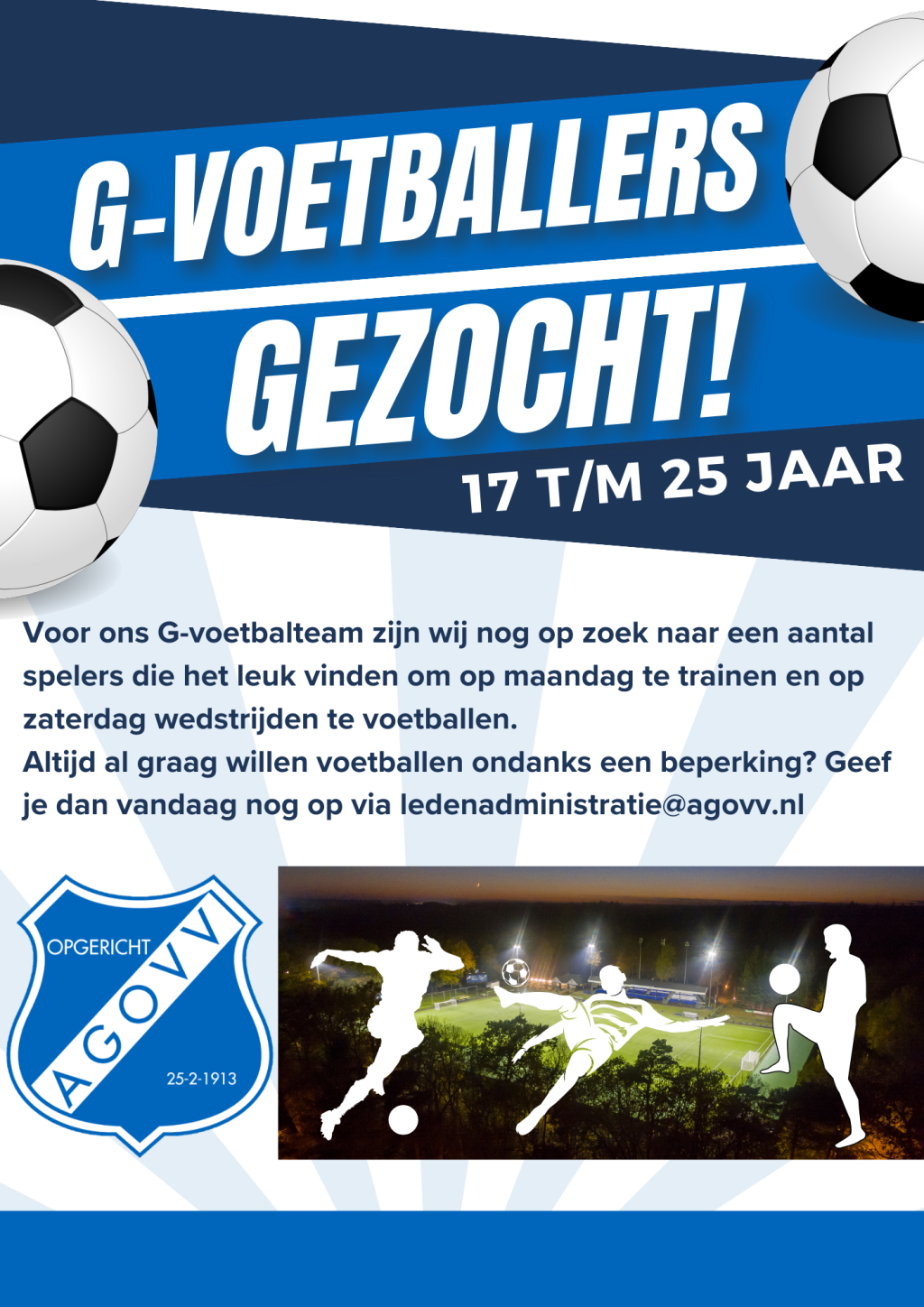 G-voetbal bij AGOVV een sportieve aanwinst voor Apeldoorn