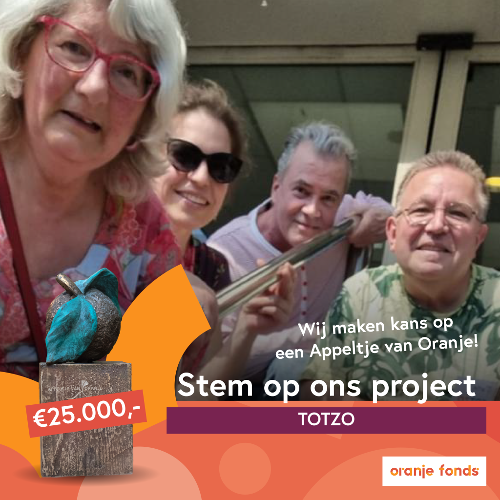 TOTZO, een ontmoetingsinitiatief van Stimenz, maakt kans op een Appeltje van Oranje 2024!