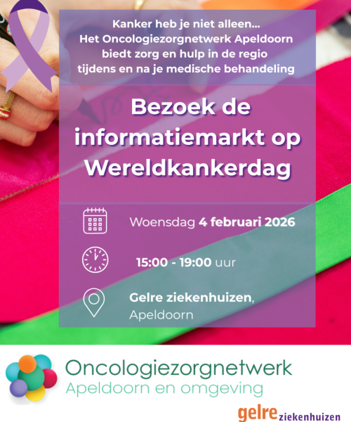 Informatiemarkt op Wereldkankerdag biedt hulp en steun