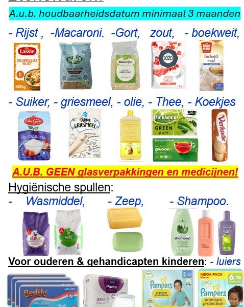 Grote levensmiddeleninzameling voor kwetsbare inwoners van Rivne in Oekraïne