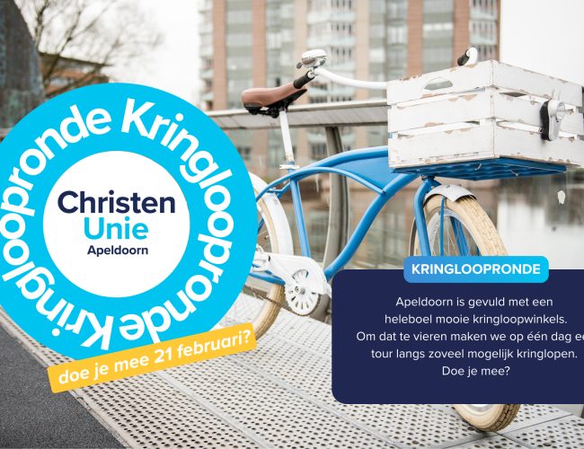Kringloop Rondje door Apeldoorn: ChristenUnie zet tweedehandswinkels in het zonnetje