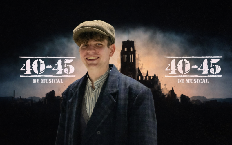 Apeldoorner Christian Buitenhuis op het toneel van 40-45, de Musical