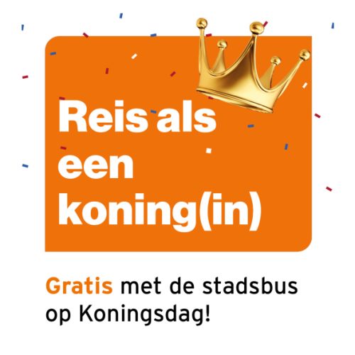 Gratis met de stadsbus op Koningsdag in Apeldoorn