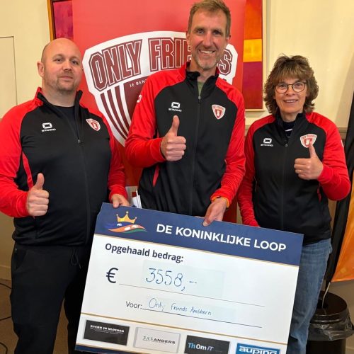 Koninklijke Loop haalt ruim 3.500 euro op voor Only Friends Apeldoorn