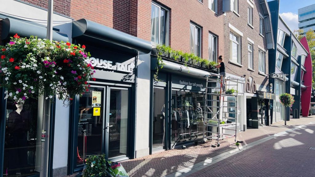 House of Tall vergroent gevel in binnenstad Apeldoorn