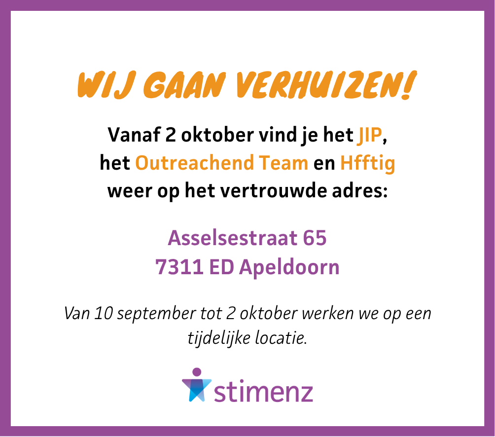 JIP, Outreachend Team en Hfftig terug naar Asselsestraat Apeldoorn
