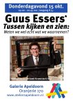 Lezing Guus Essers over waarneming op 15 oktober in Galerie Apeldoorn