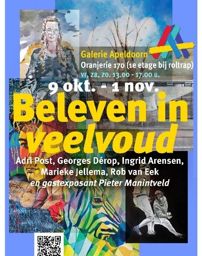 Expositie Beleven in veelvoud in Galerie Apeldoorn van 9 oktober tot 1 november 2026