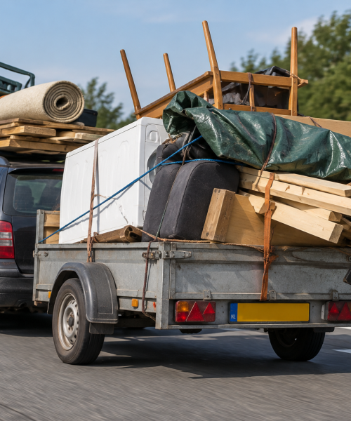 Apeldoorn hoort tot Gelderse gemeenten met relatief meeste boetes voor onveilig vervoeren van spullen