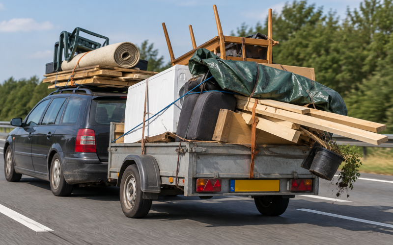 Apeldoorn hoort tot Gelderse gemeenten met relatief meeste boetes voor onveilig vervoeren van spullen